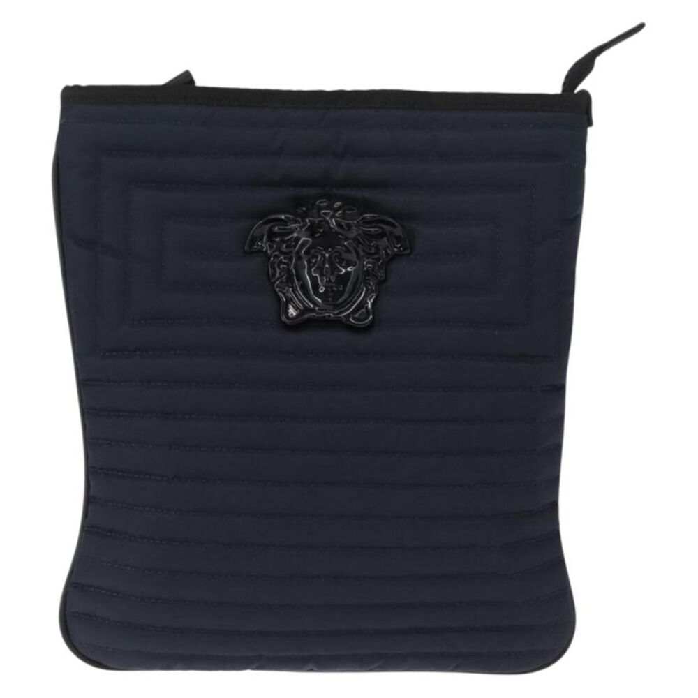 Versace Vintage Nylon Navy Nylon Shoulder Bag Bag